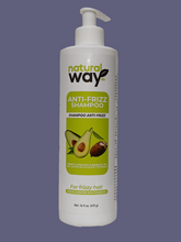 Load image into Gallery viewer, NATURAL WAY ANTI-FRIZZ SHAMPOO MIEL,ACEITE DE GUACATE Y BABASU 16oz

